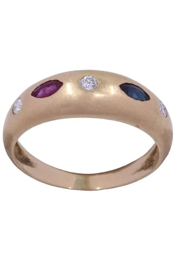 Bague Jonc - Rubis, saphir et diamants sold by 58 Facettes product image thumbnail 4