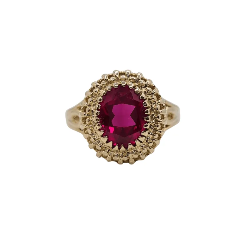 Bague ancienne Rubis or jaune made by 58 Facettes