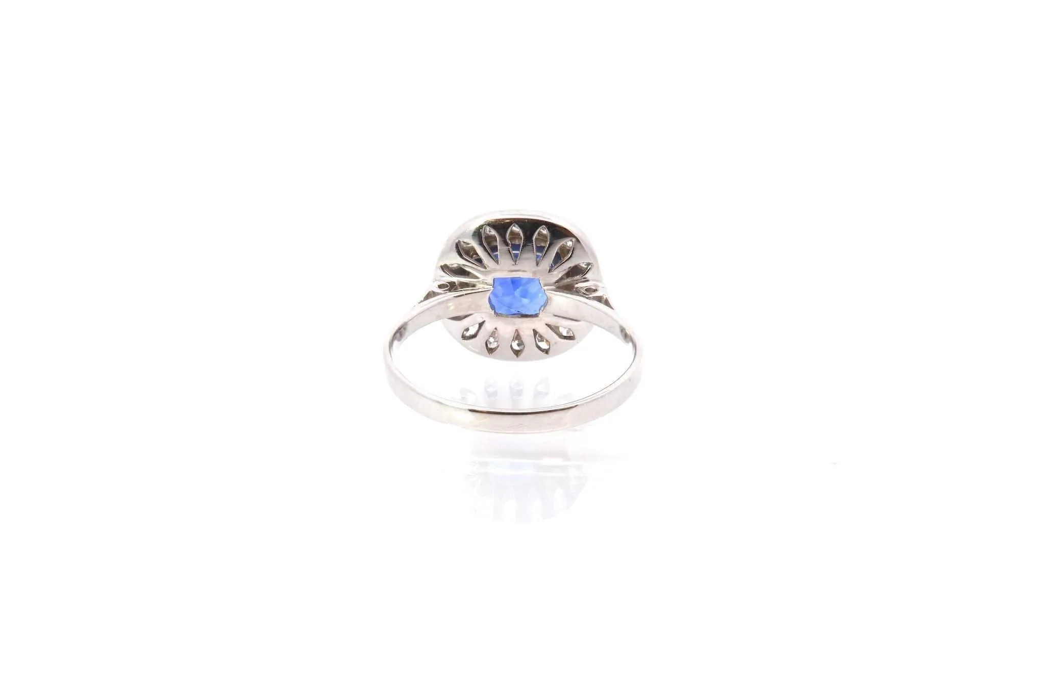 Bague vintage saphir diamants sold by 58 Facettes product image thumbnail 5