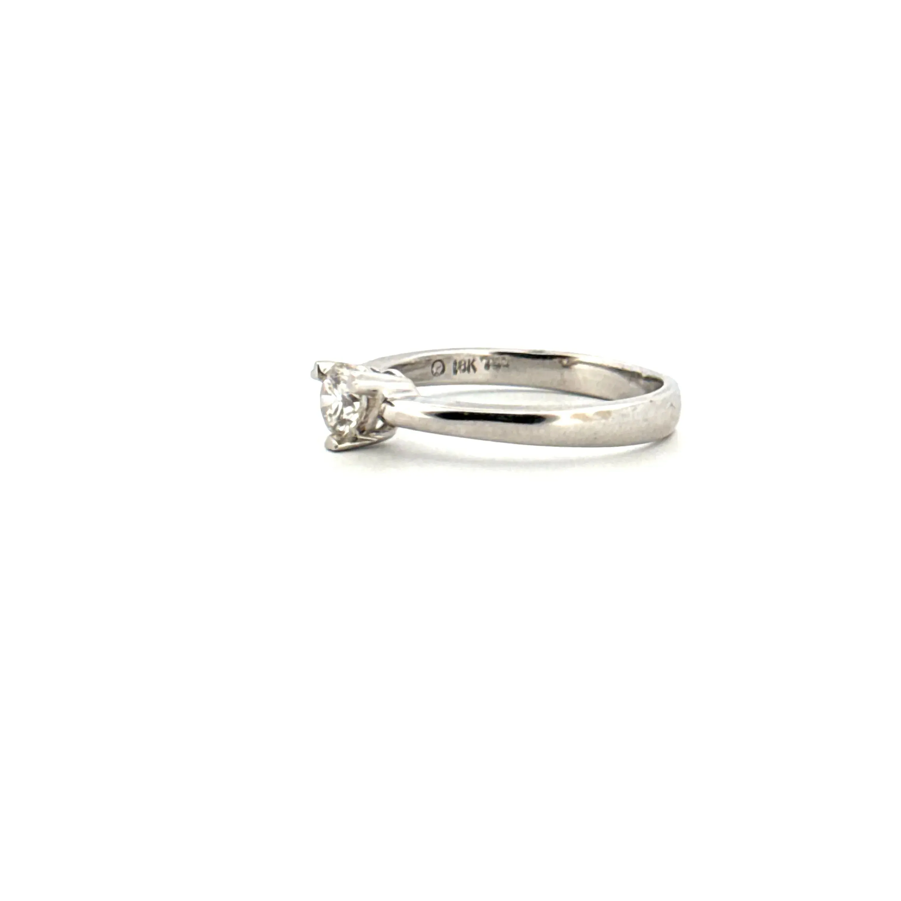 Bague Solitaire Or Blanc Diamant 0.30ct sold by 58 Facettes product image thumbnail 3