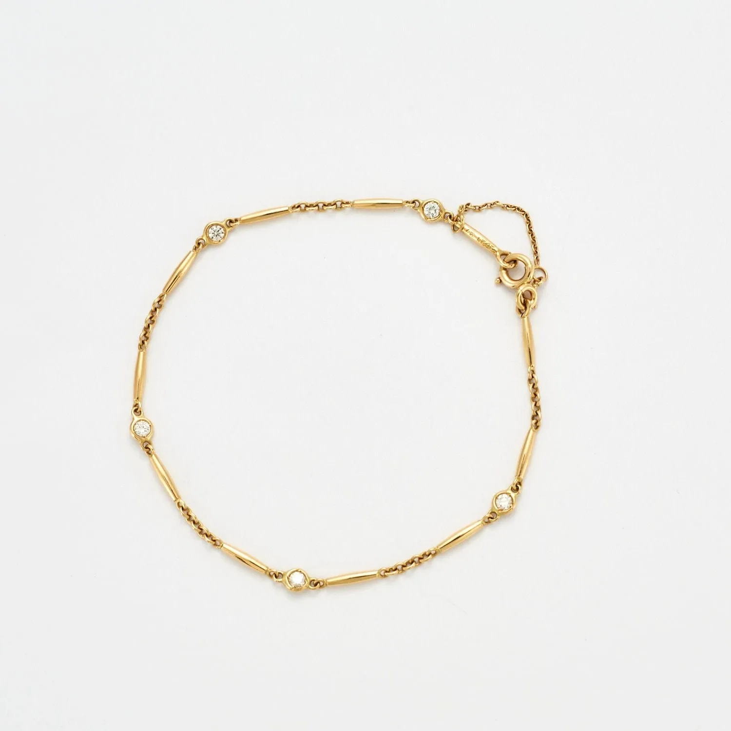 CARTIER - Bracelet chaine or jaune et diamants sold by 58 Facettes product image thumbnail 5