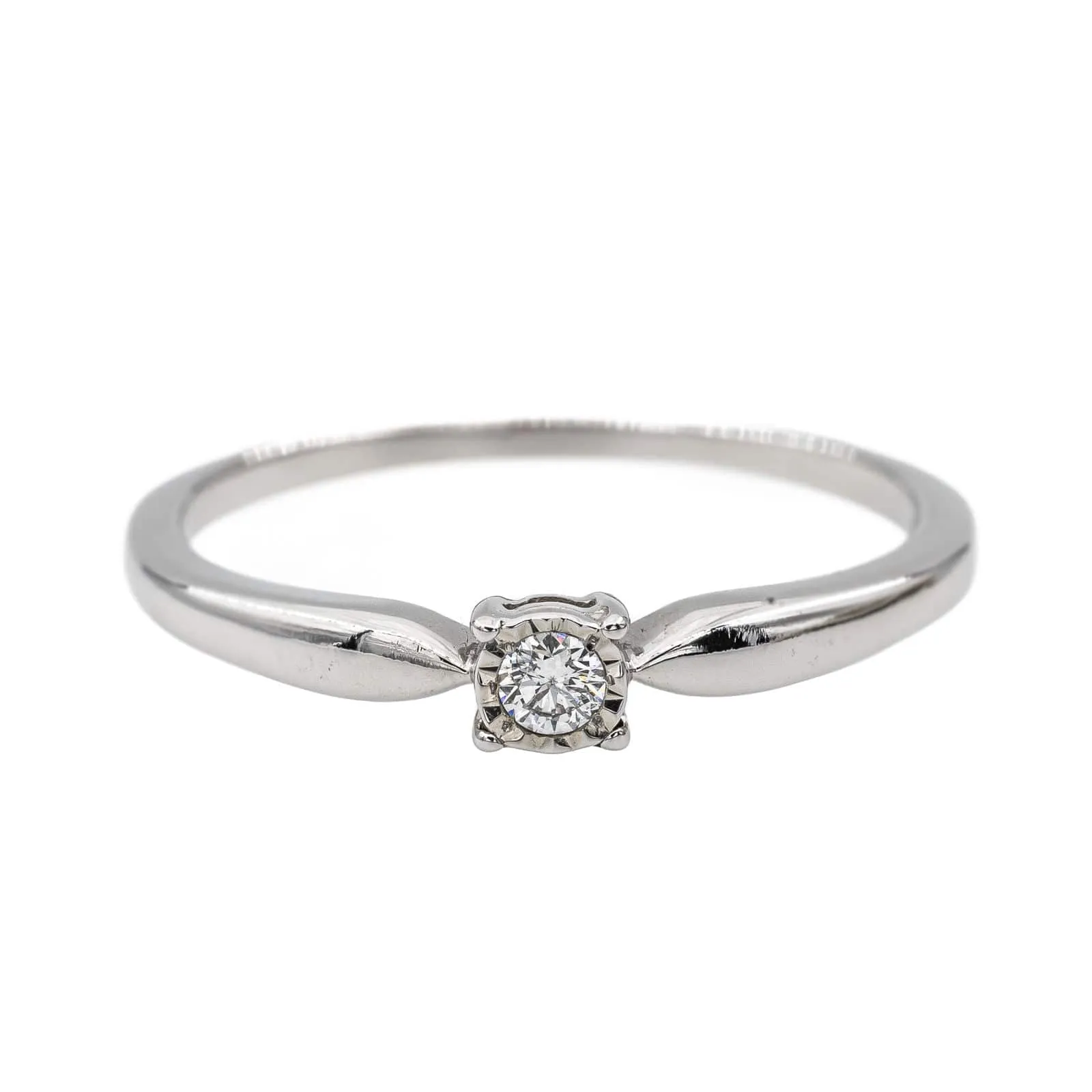 Bague Solitaire Or blanc Diamant sold by 58 Facettes