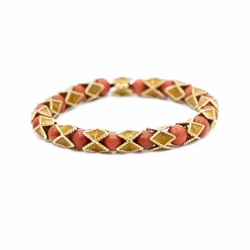 Bracelet articulé arlequin sold by 58 Facettes