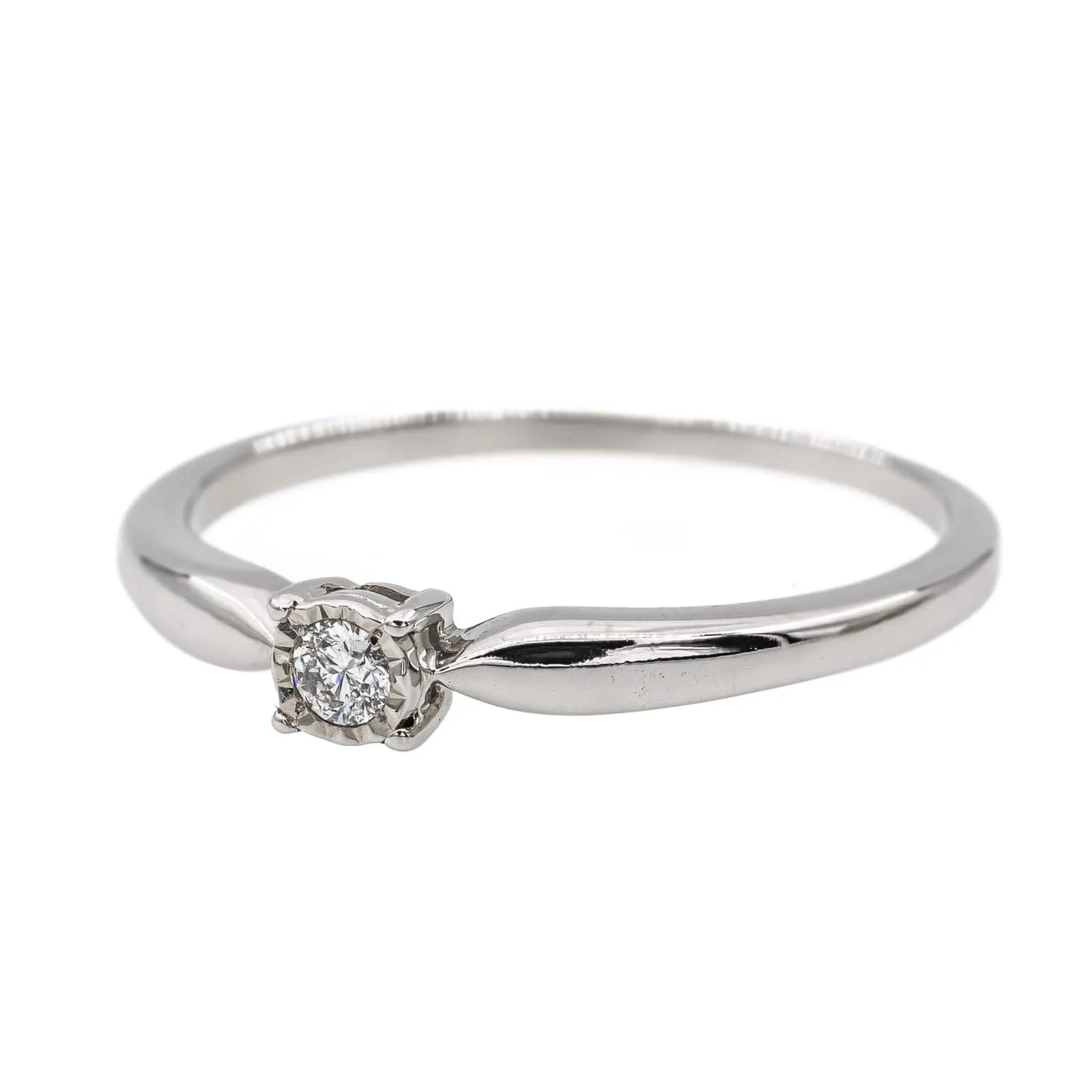 Bague Solitaire Or blanc Diamant sold by 58 Facettes product image thumbnail 3