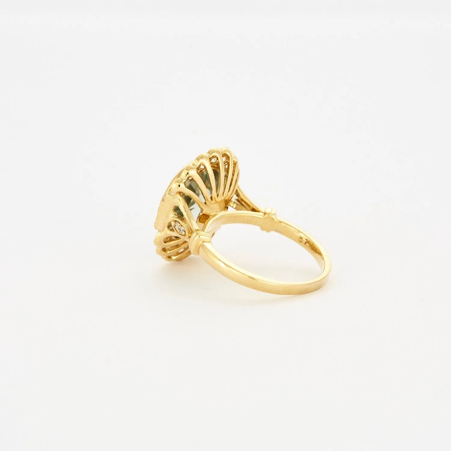 Bague or jaune Améthyste et diamants sold by 58 Facettes product image thumbnail 5