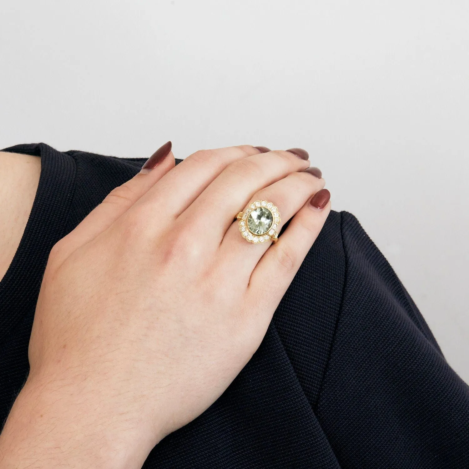 Bague or jaune Améthyste et diamants sold by 58 Facettes product image thumbnail 2