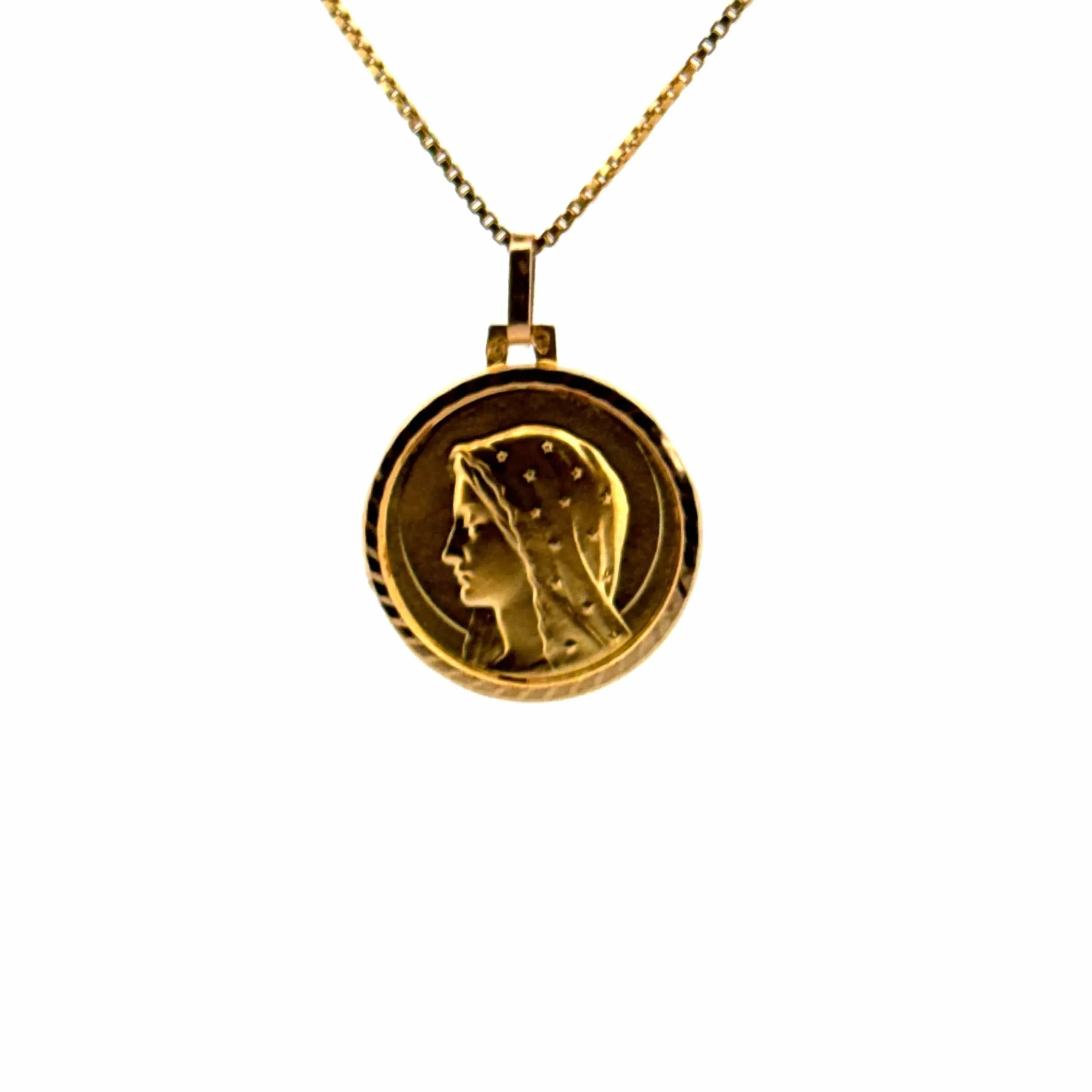 Médaille Or Jaune Marie 18 k sold by 58 Facettes