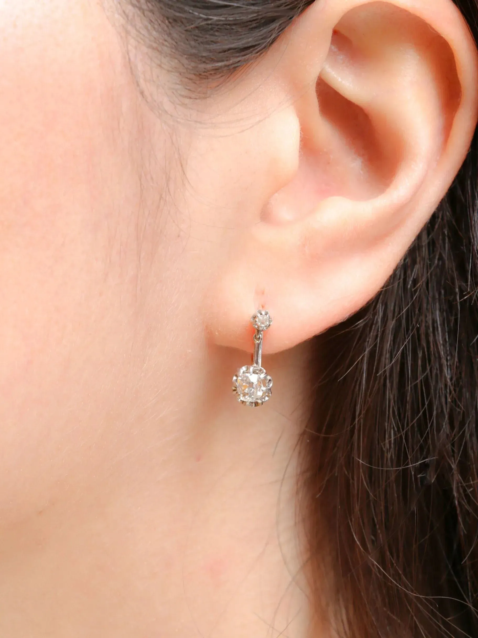 Dormeuses 2 Ors Diamants sold by 58 Facettes product image thumbnail 2