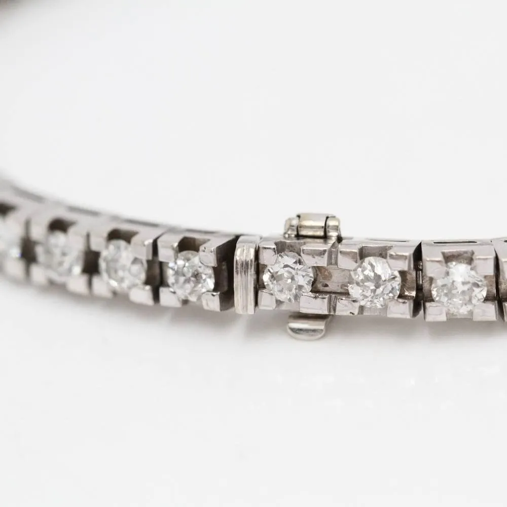 Bracelet rivière or blanc 45 diamants sold by 58 Facettes product image thumbnail 3