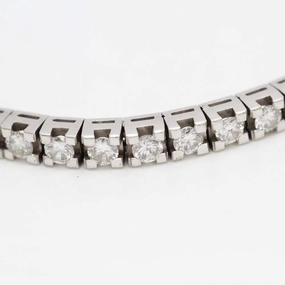 Bracelet rivière or blanc 45 diamants sold by 58 Facettes product image thumbnail 2
