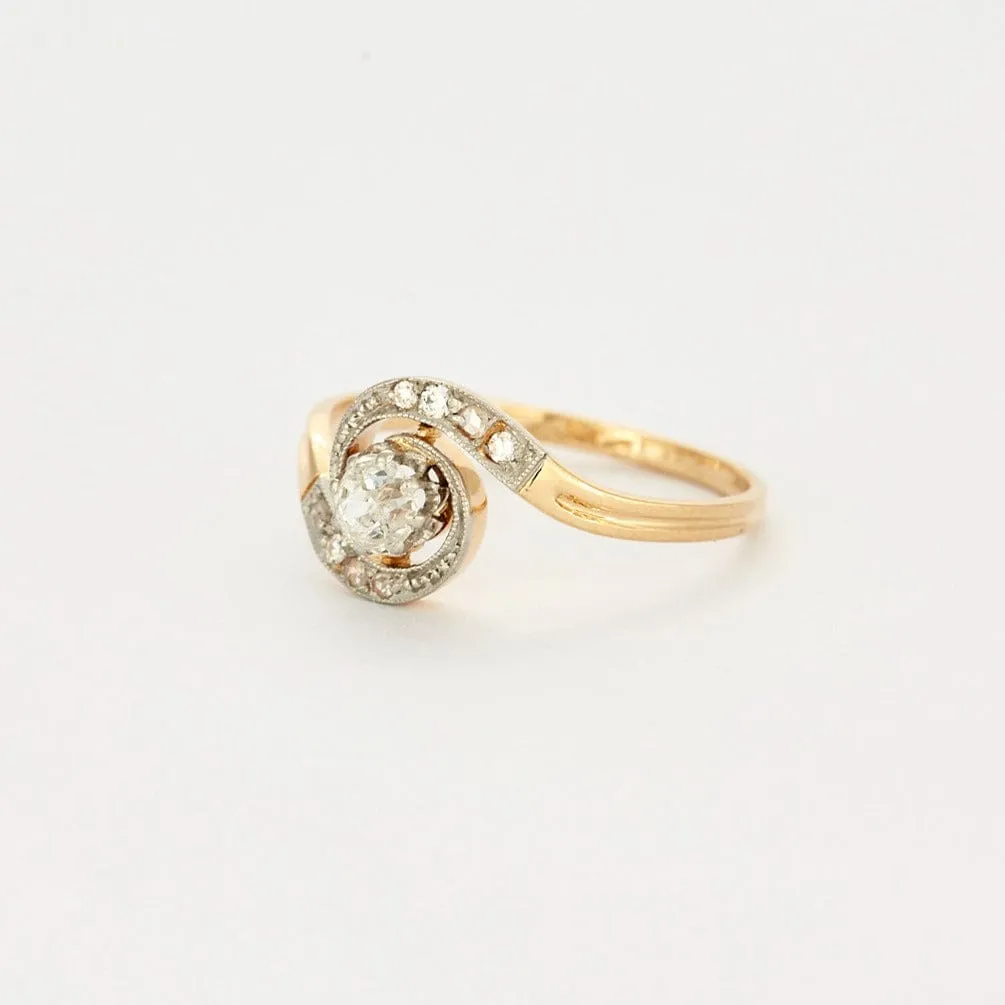 Bague Tourbillon or et diamants sold by 58 Facettes product image thumbnail 4