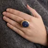 Bague Chevalière Saphir gravé sold by 58 Facettes