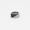 Créoles or blanc, diamants, diamants noir sold by 58 Facettes