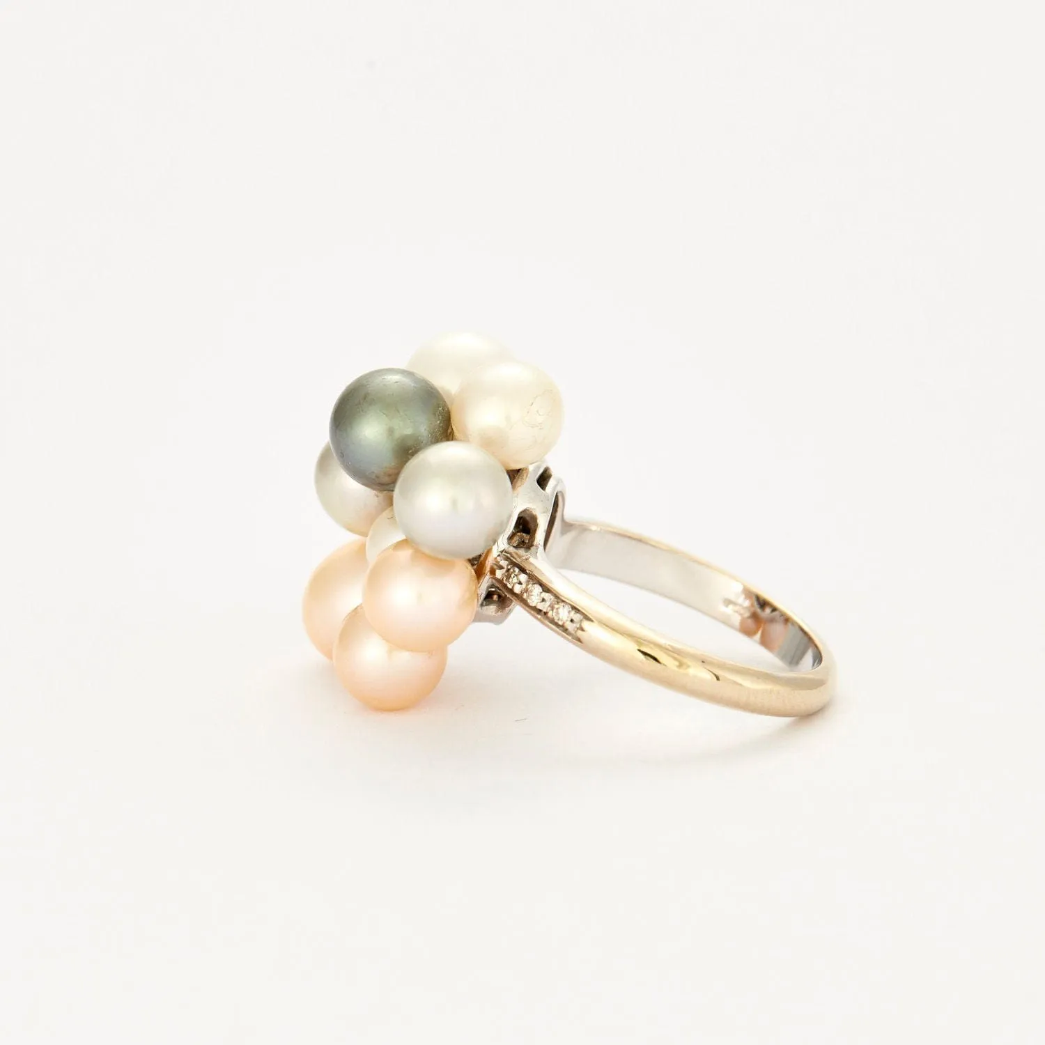 Bague diamants et perles sold by 58 Facettes product image thumbnail 5