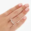 BAGUE TRILOGIE OR BLANC DIAMANTS sold by 58 Facettes
