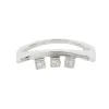 BAGUE TRILOGIE OR BLANC DIAMANTS sold by 58 Facettes