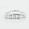 BAGUE TRILOGIE OR BLANC DIAMANTS sold by 58 Facettes