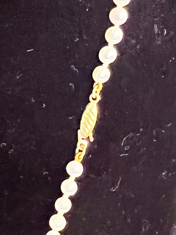 Charmant collier choker 88 perles de culture fermoir or sold by 58 Facettes