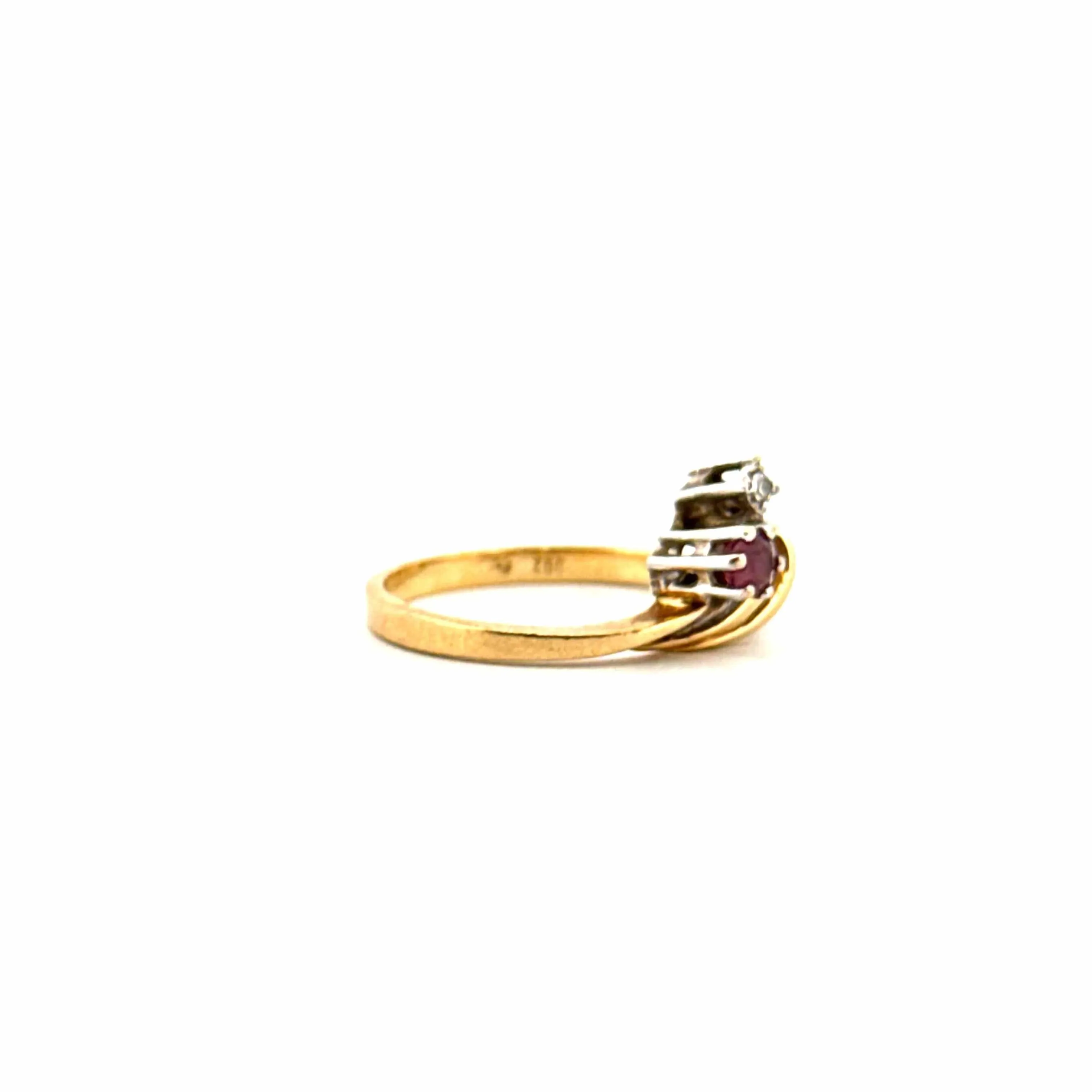 Bague Or Jaune Rubis Diamants sold by 58 Facettes product image thumbnail 4