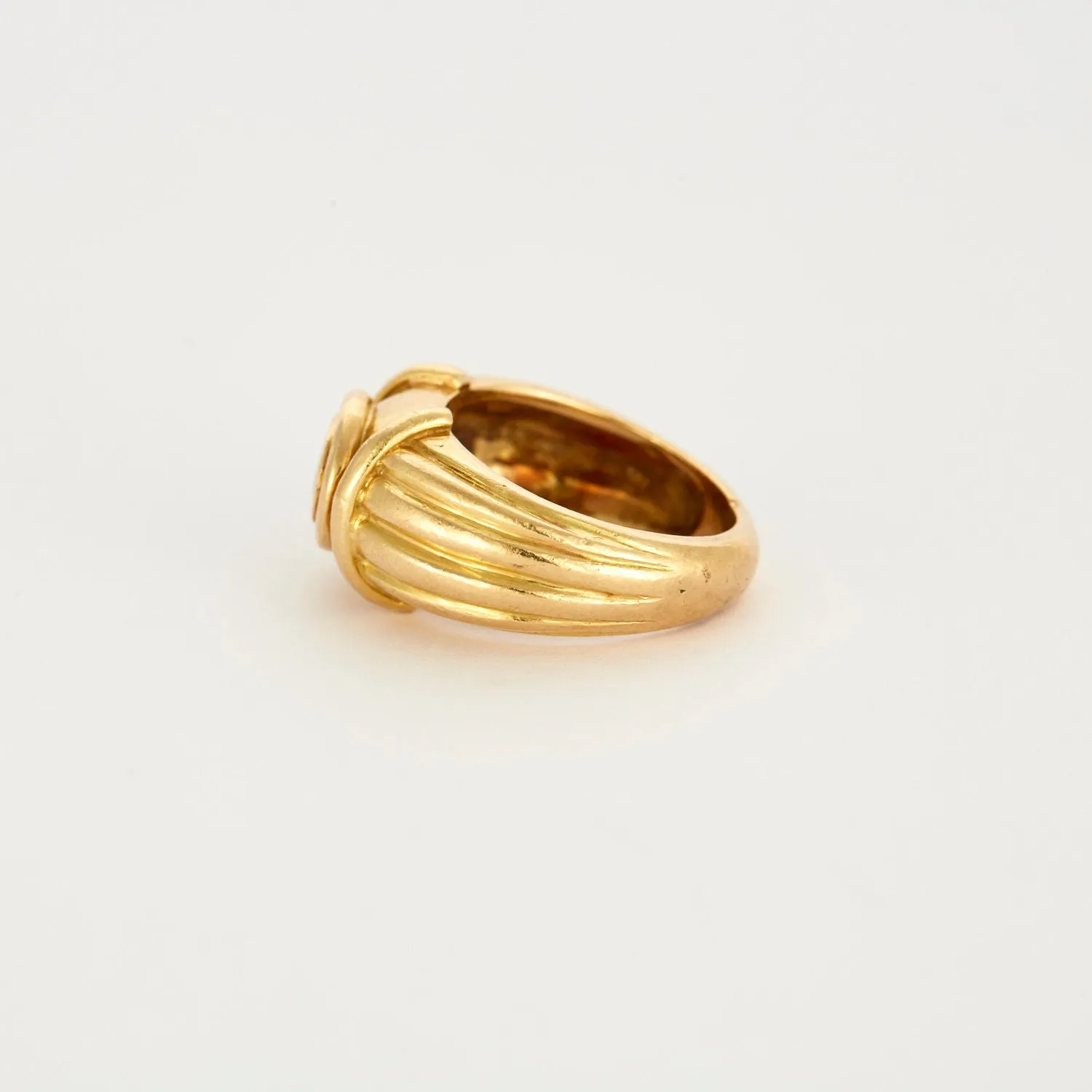 Bague Oeil Bleu or jaune et saphir sold by 58 Facettes product image thumbnail 4