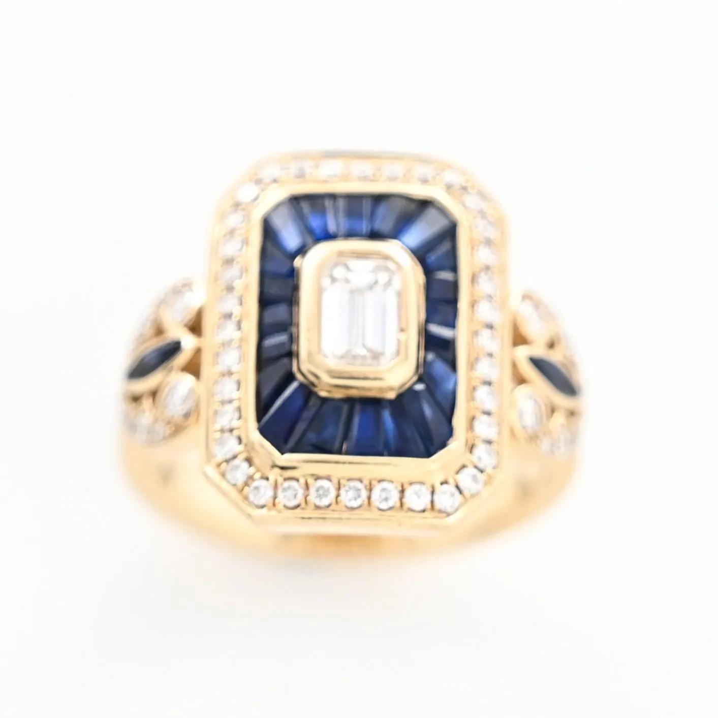 RAINBOW K - Bague Royale Or jaune, Saphirs et Diamants sold by 58 Facettes product image thumbnail 2