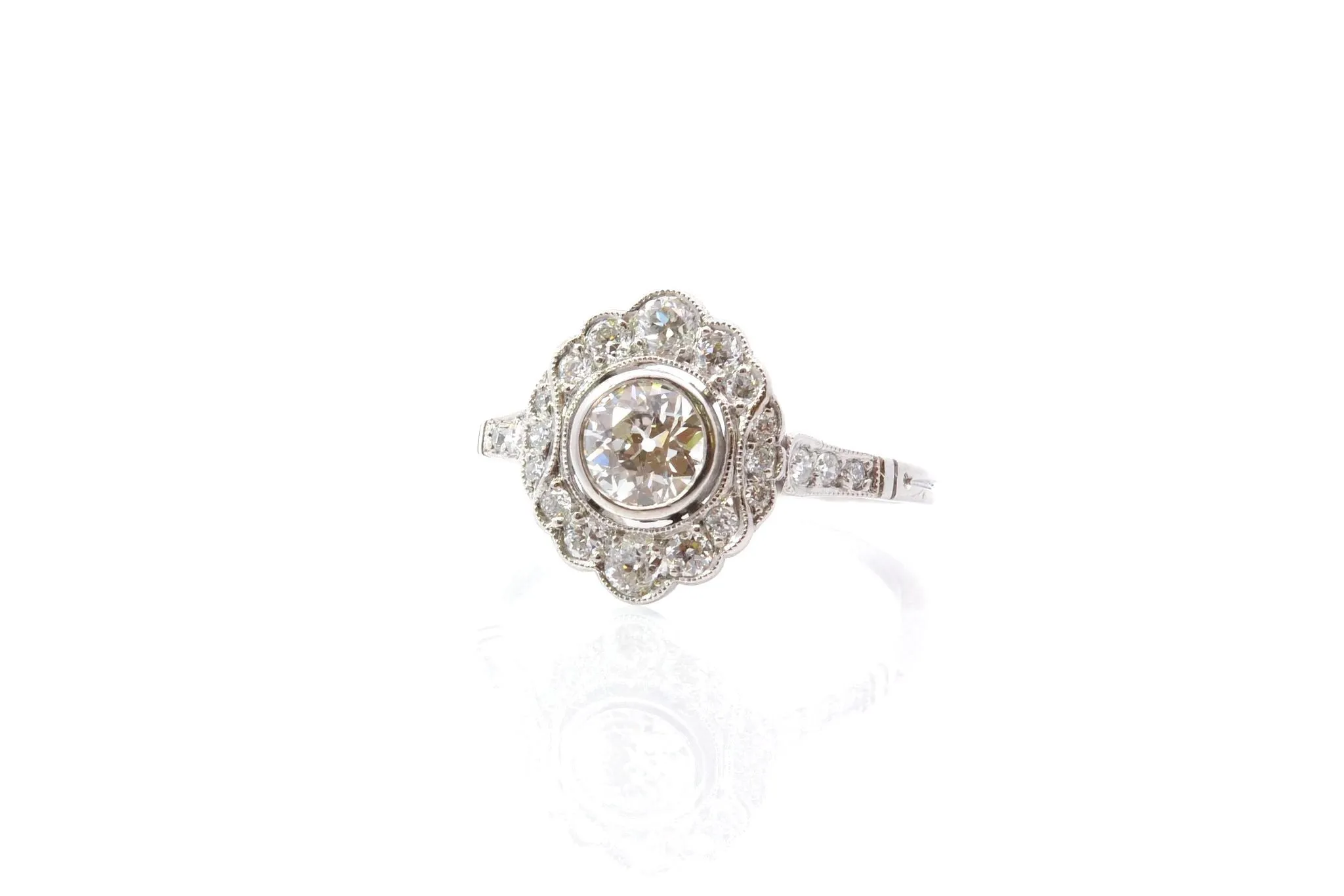 Bague Art Déco diamants sold by 58 Facettes