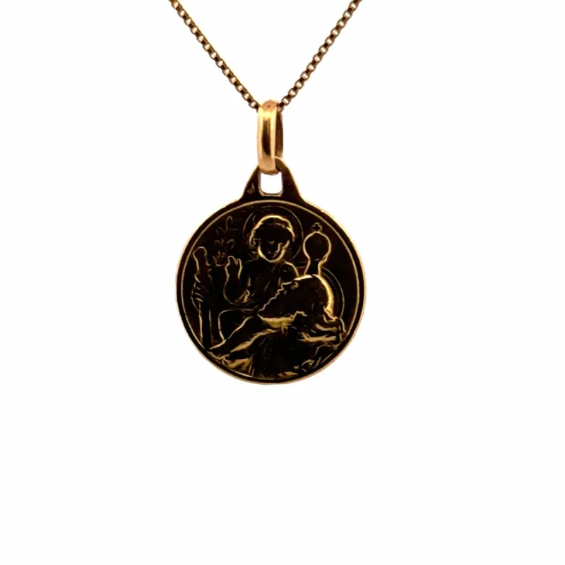 Médaille St Christophe or jaune sold by 58 Facettes