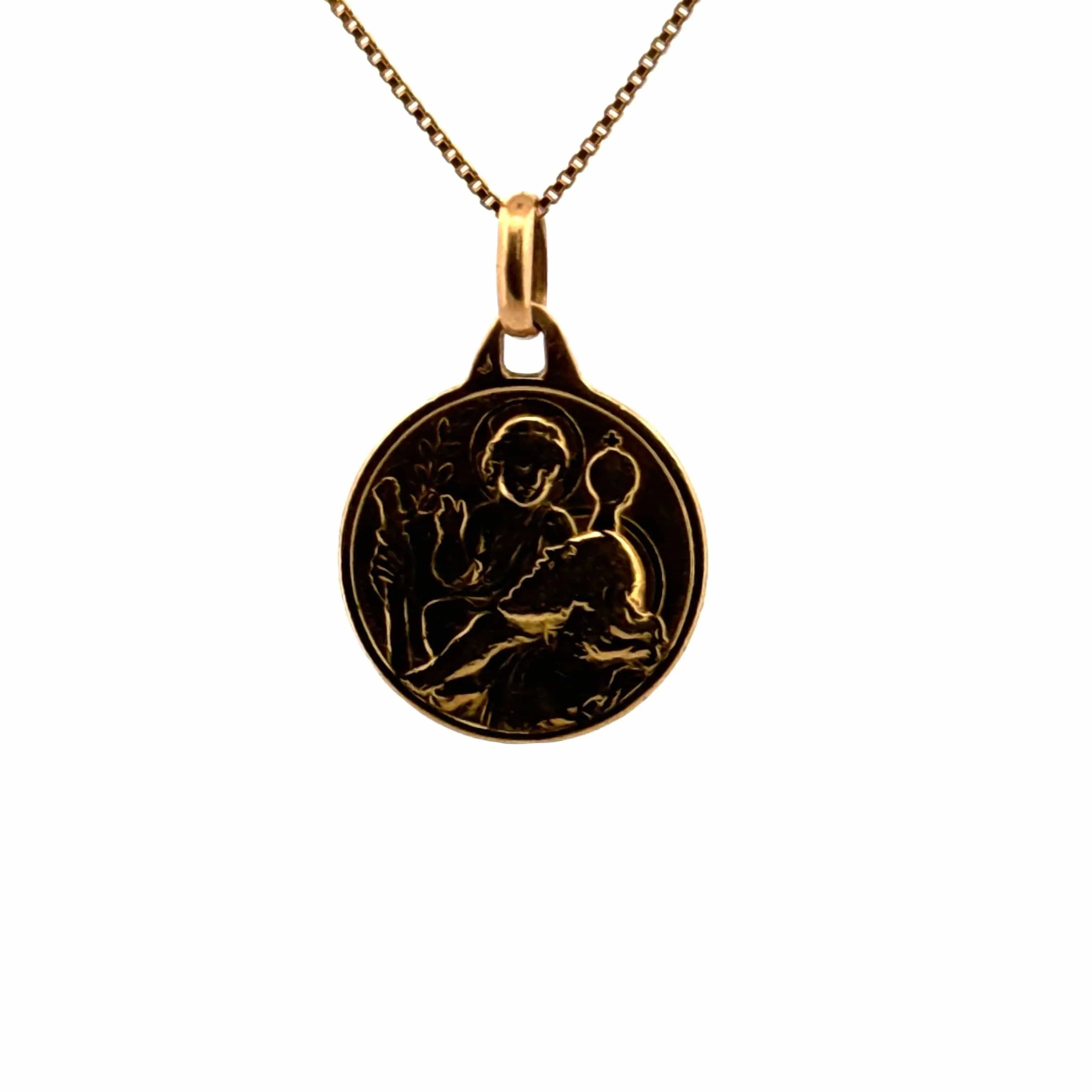 Médaille St Christophe or jaune sold by 58 Facettes