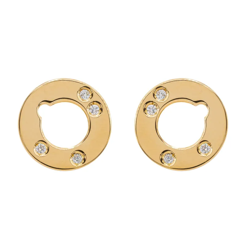 Dinh Van Boucles d'oreilles Cible Or jaune Diamant sold by 58 Facettes