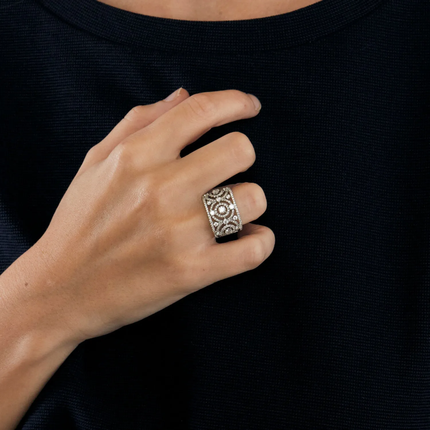 Bague or blanc diamants sold by 58 Facettes product image thumbnail 2