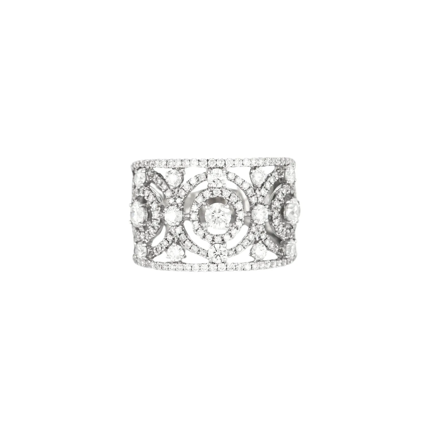 Bague or blanc diamants sold by 58 Facettes