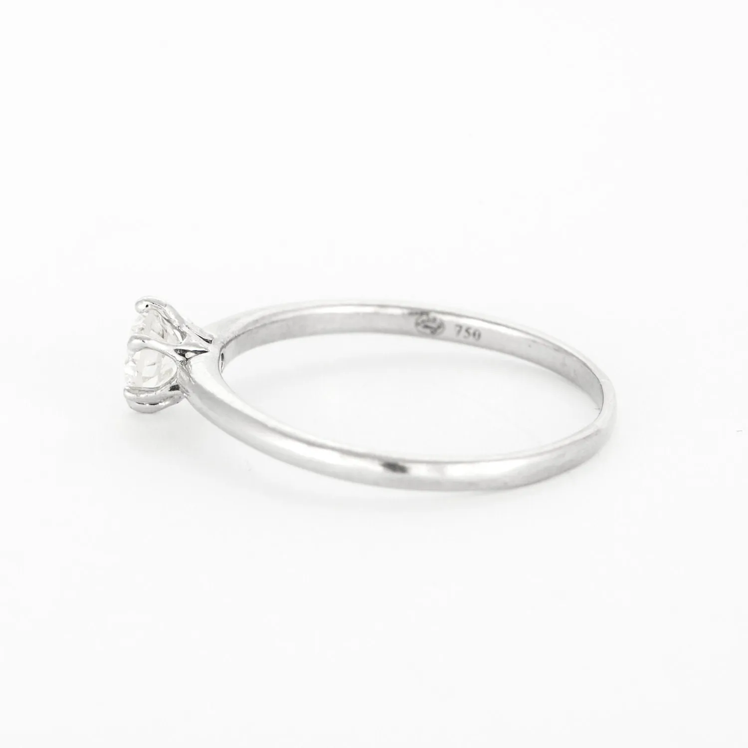 Solitaire - Bague en or blanc 18k et diamant 0,50 ct sold by 58 Facettes product image thumbnail 3