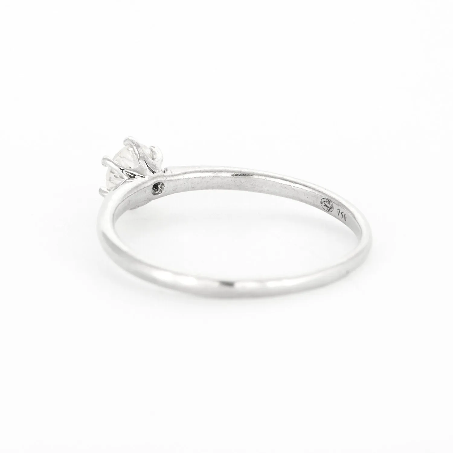 Solitaire - Bague en or blanc 18k et diamant 0,50 ct sold by 58 Facettes product image thumbnail 4