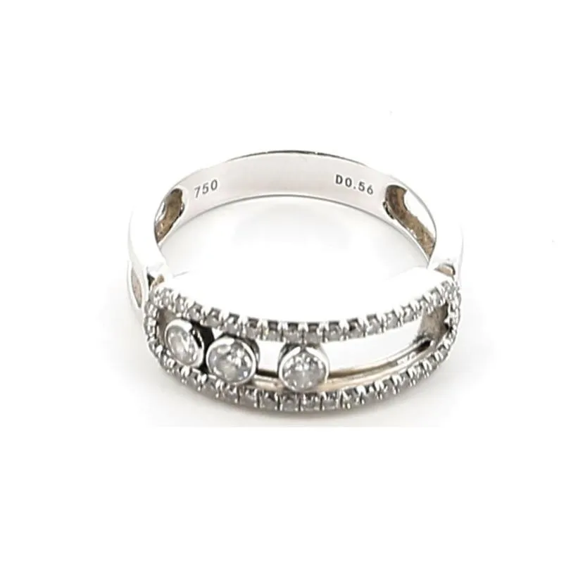 MESSIKA - Bague Move Classique Or blanc et Diamants sold by 58 Facettes