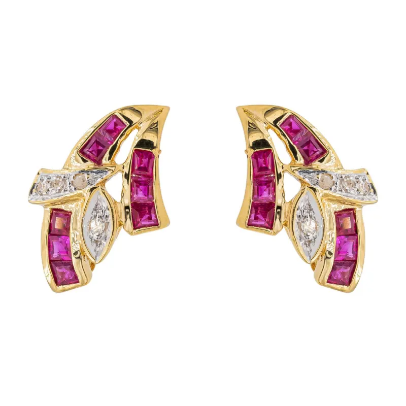 Boucles d'oreilles Puces Or jaune Diamant sold by 58 Facettes