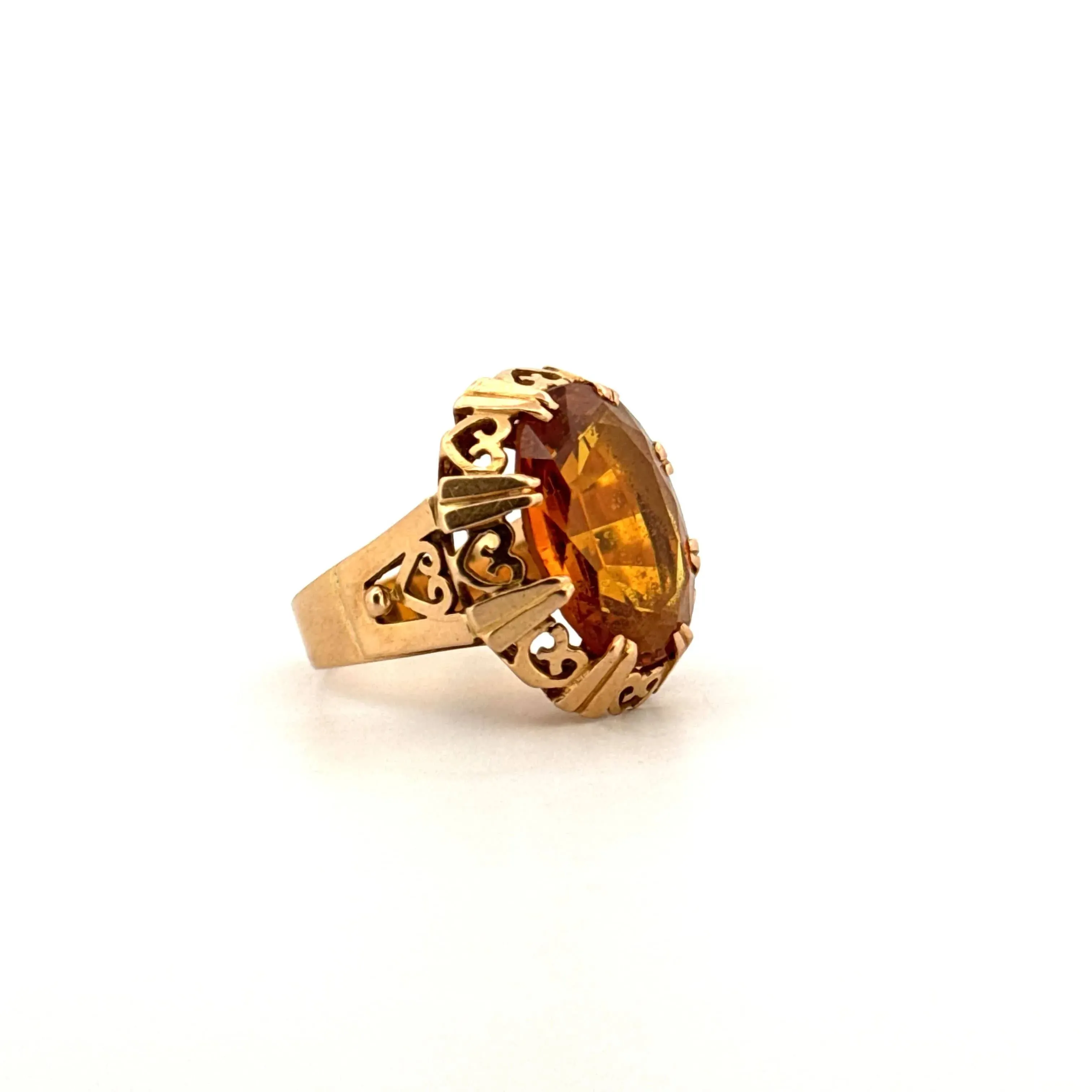 Bague Cocktail Or Jaune 18k & Saphir sold by 58 Facettes product image thumbnail 3