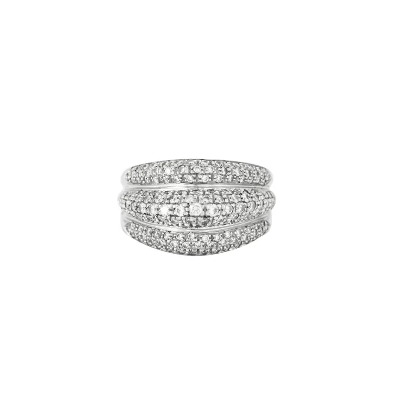 Bague Dôme Diamants sold by 58 Facettes