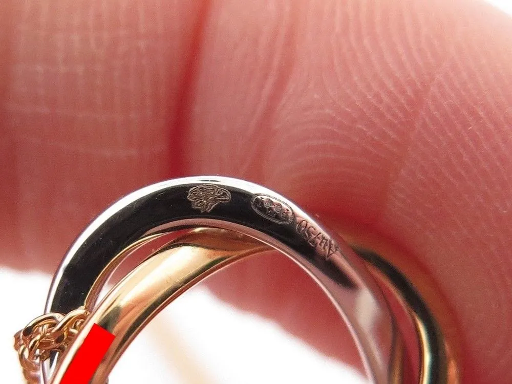 collier pendentif POIRAY tresse pm diamants or 18k chaine 9k sold by 58 Facettes product image thumbnail 5