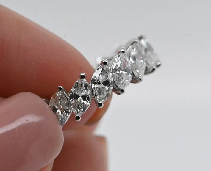 Bague de fiançailles - Alliance en or blanc 18 carats et diamants sold by 58 Facettes product image thumbnail 3