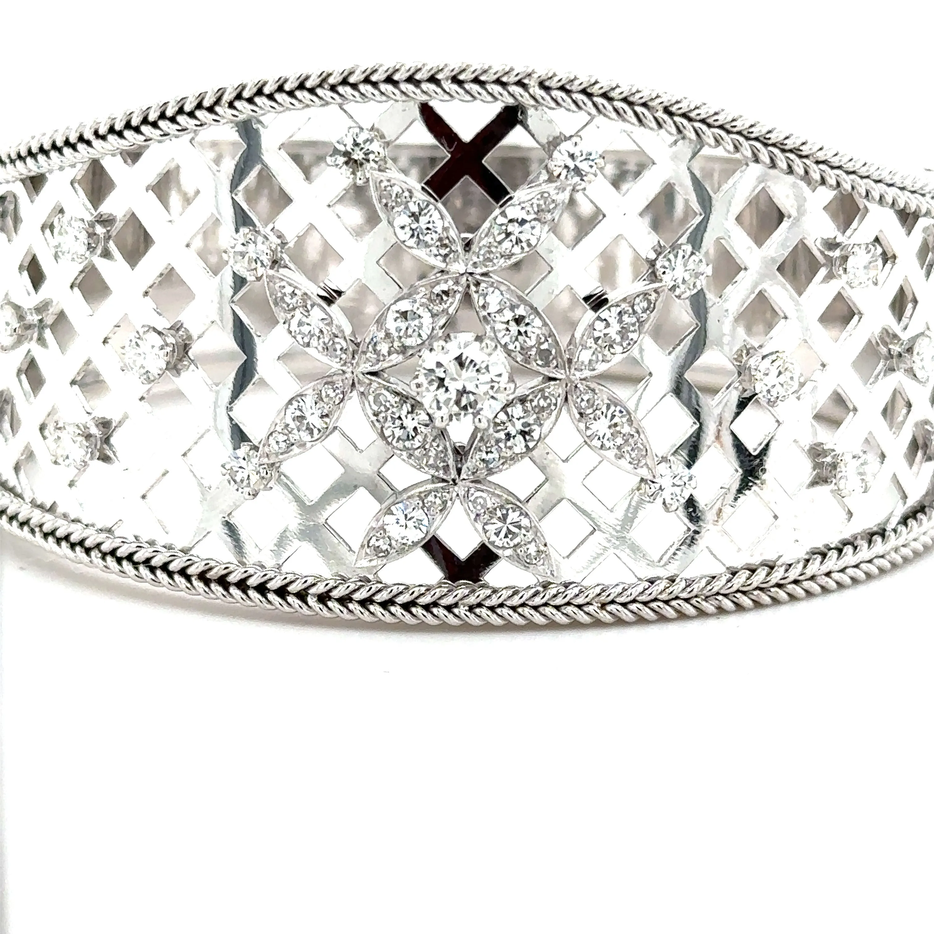 Bracelet jonc en or blanc sold by 58 Facettes product image thumbnail 3