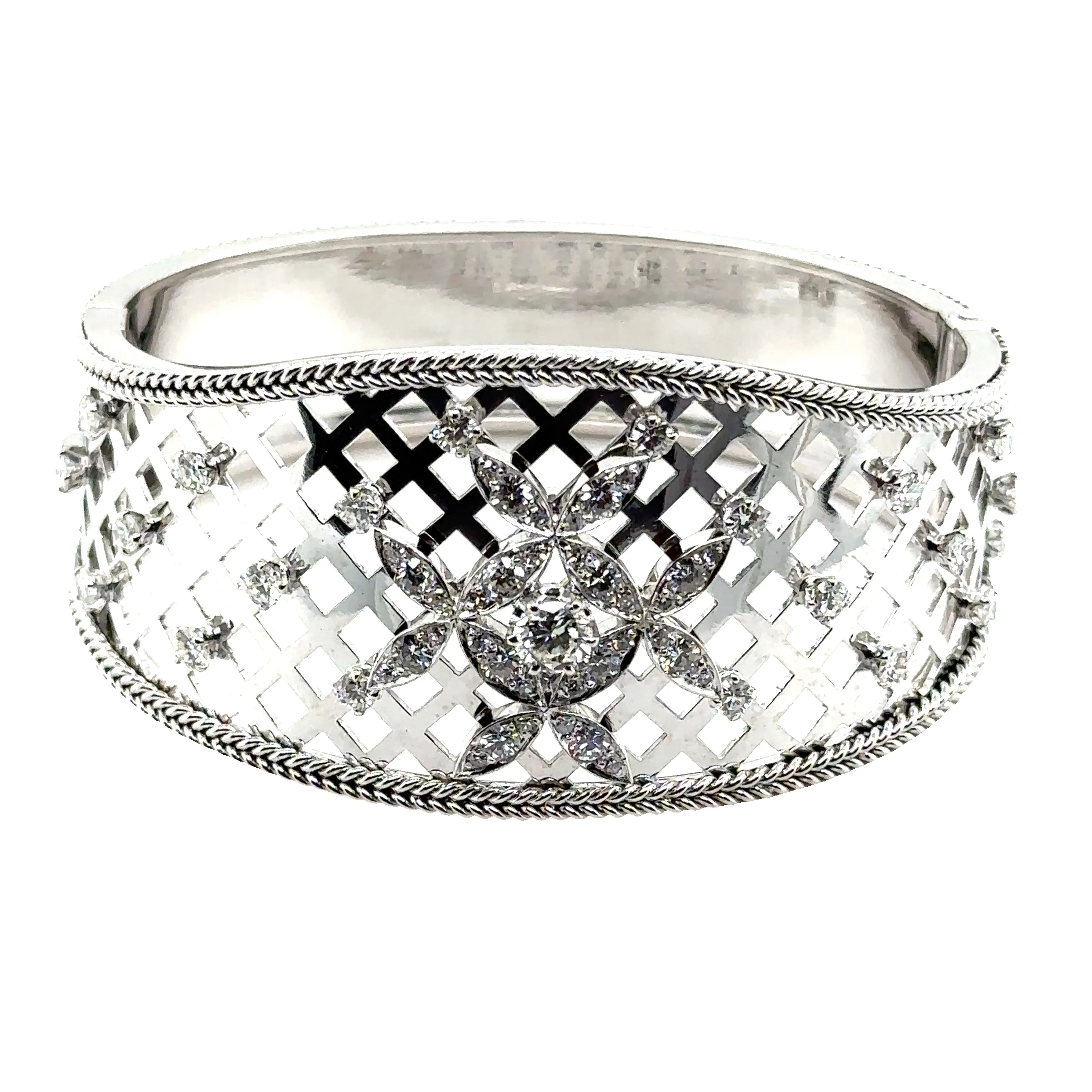 Bracelet jonc en or blanc sold by 58 Facettes product image thumbnail 4