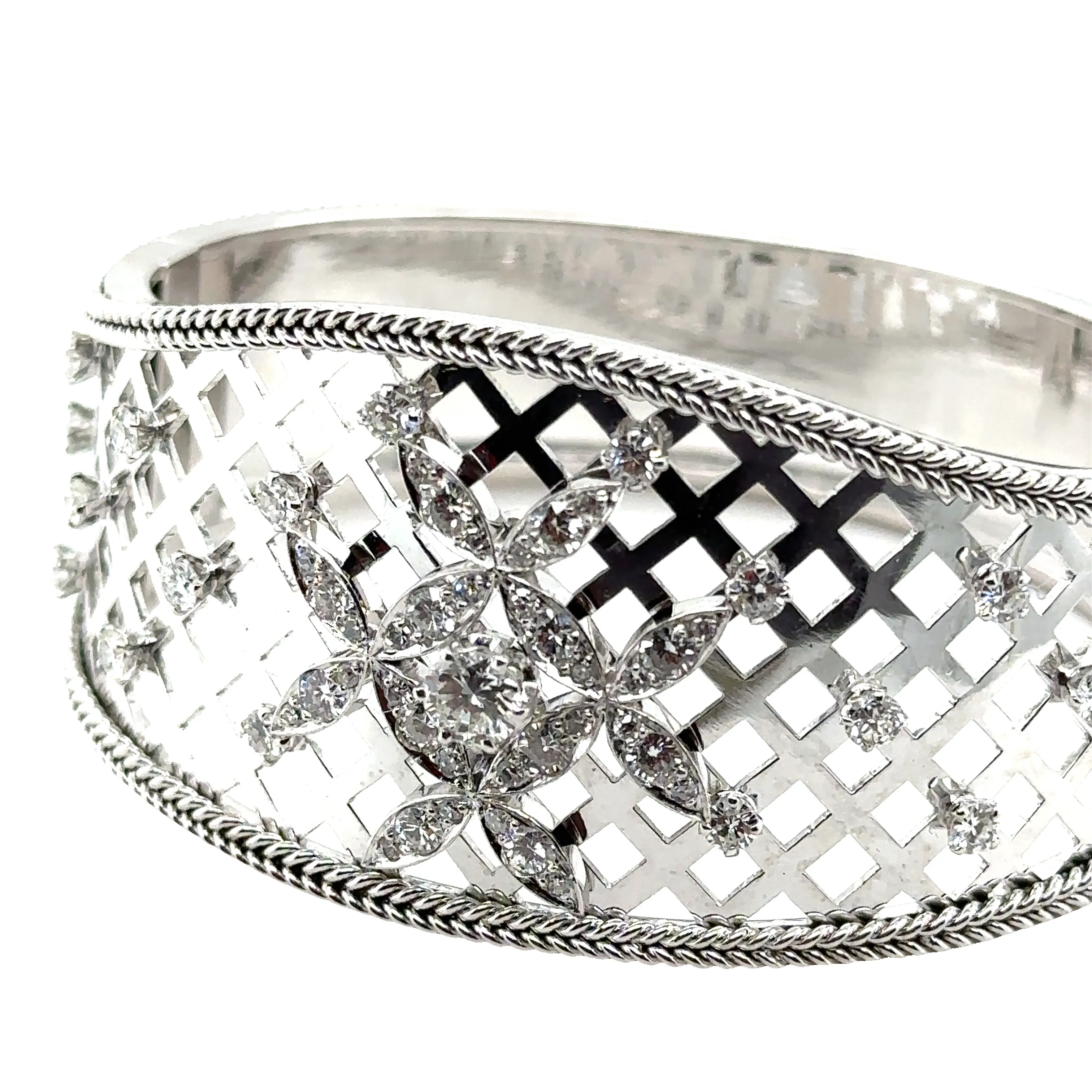 Bracelet jonc en or blanc sold by 58 Facettes product image thumbnail 5