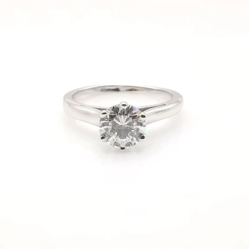 Bague solitaire Or blanc Diamant sold by 58 Facettes