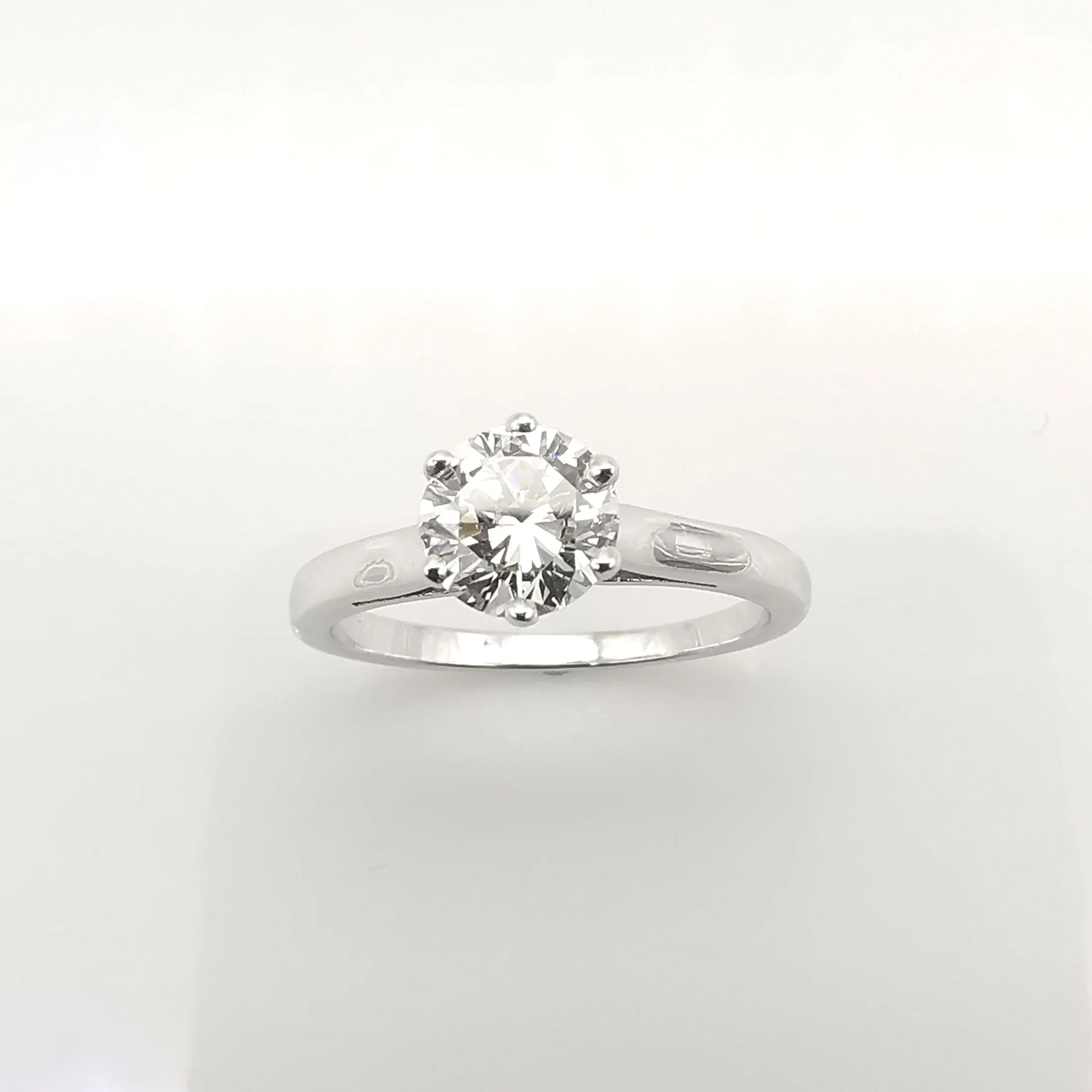 Bague solitaire Or blanc Diamant sold by 58 Facettes product image thumbnail 2