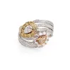 Bague Moi et Toi Diamants de Couleur sold by 58 Facettes