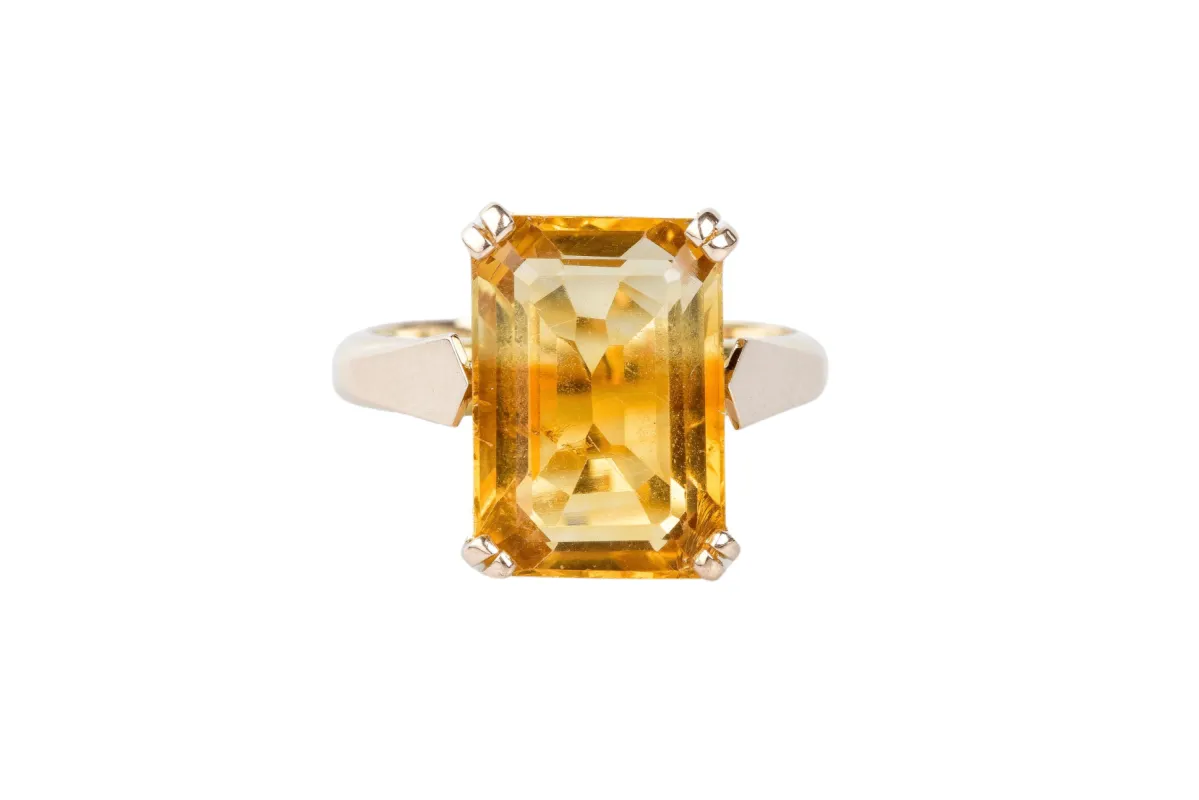 Bague Or jaune Citrine sold by 58 Facettes