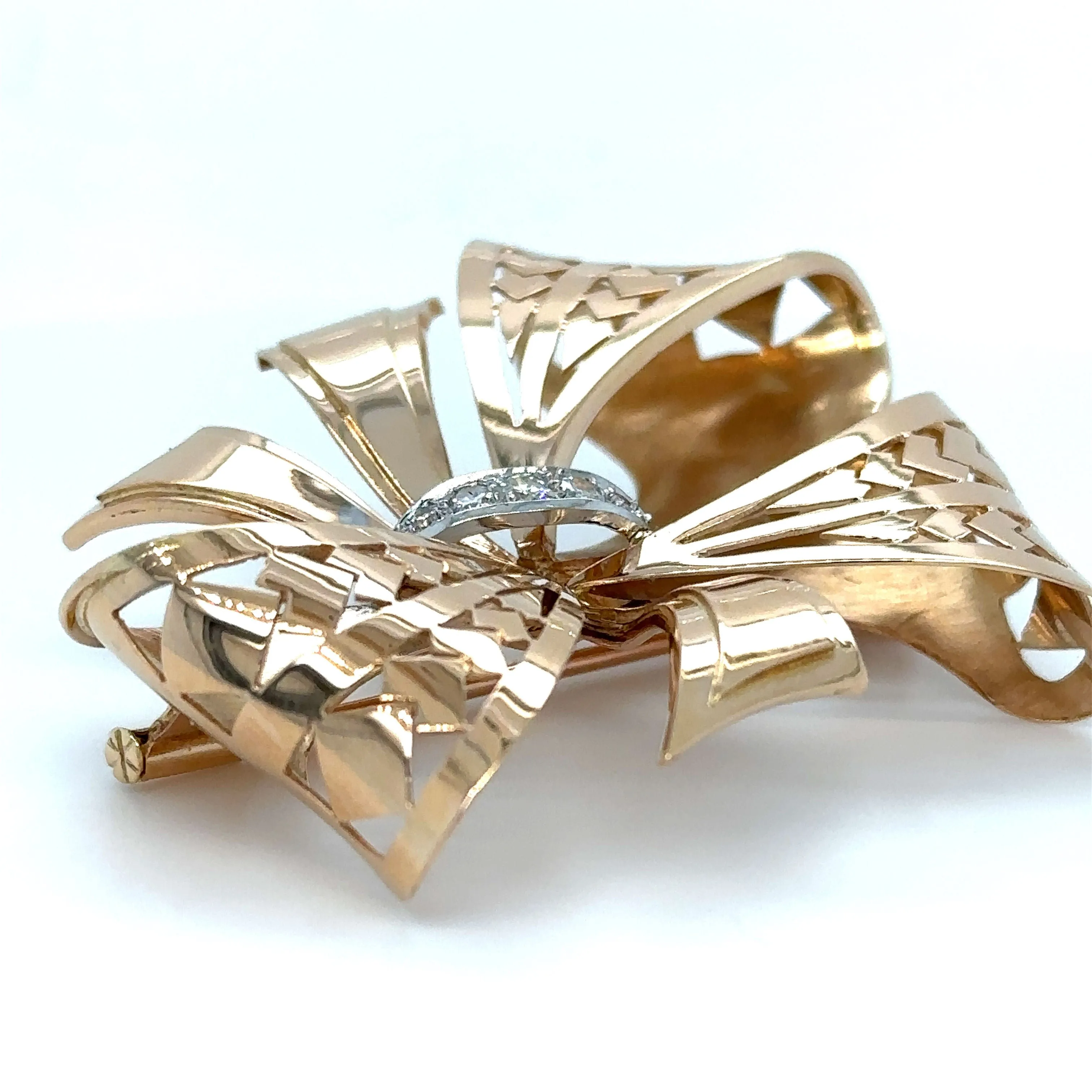 Broche « Noeud » Or Rose - Diamants sold by 58 Facettes product image thumbnail 4
