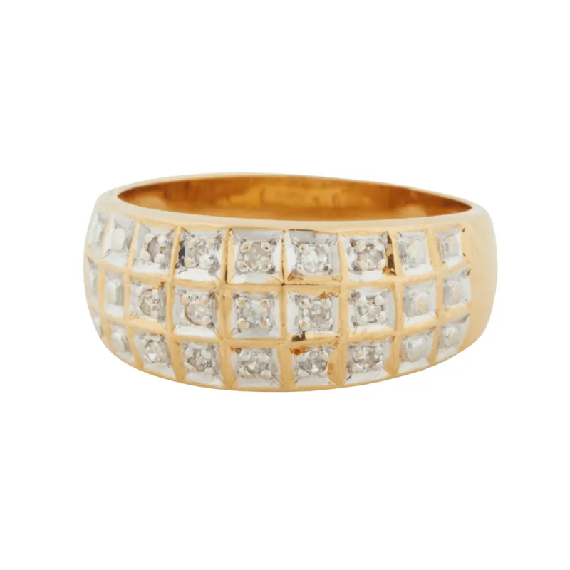 Bague or jaune et diamants sold by 58 Facettes