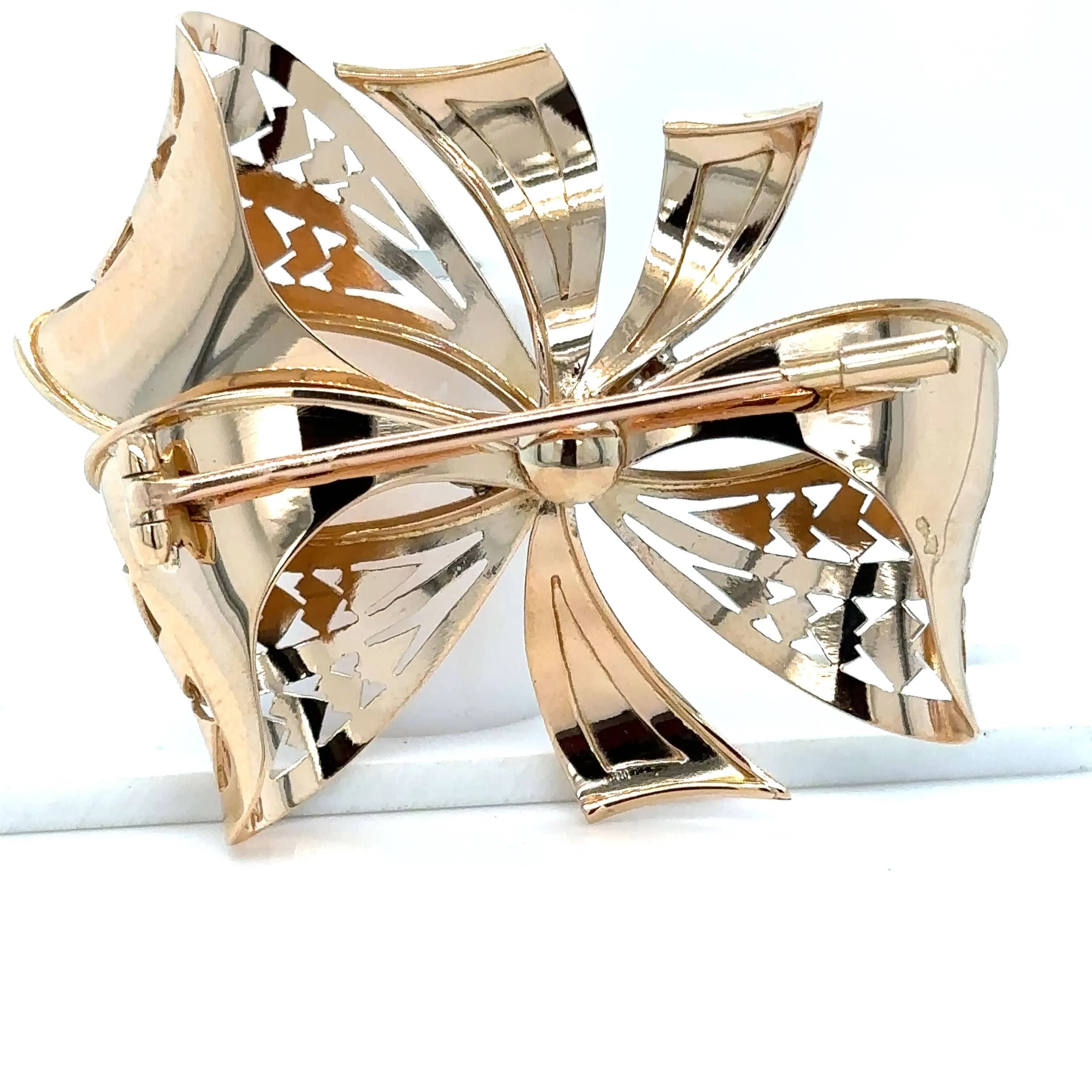 Broche « Noeud » Or Rose - Diamants sold by 58 Facettes product image thumbnail 5