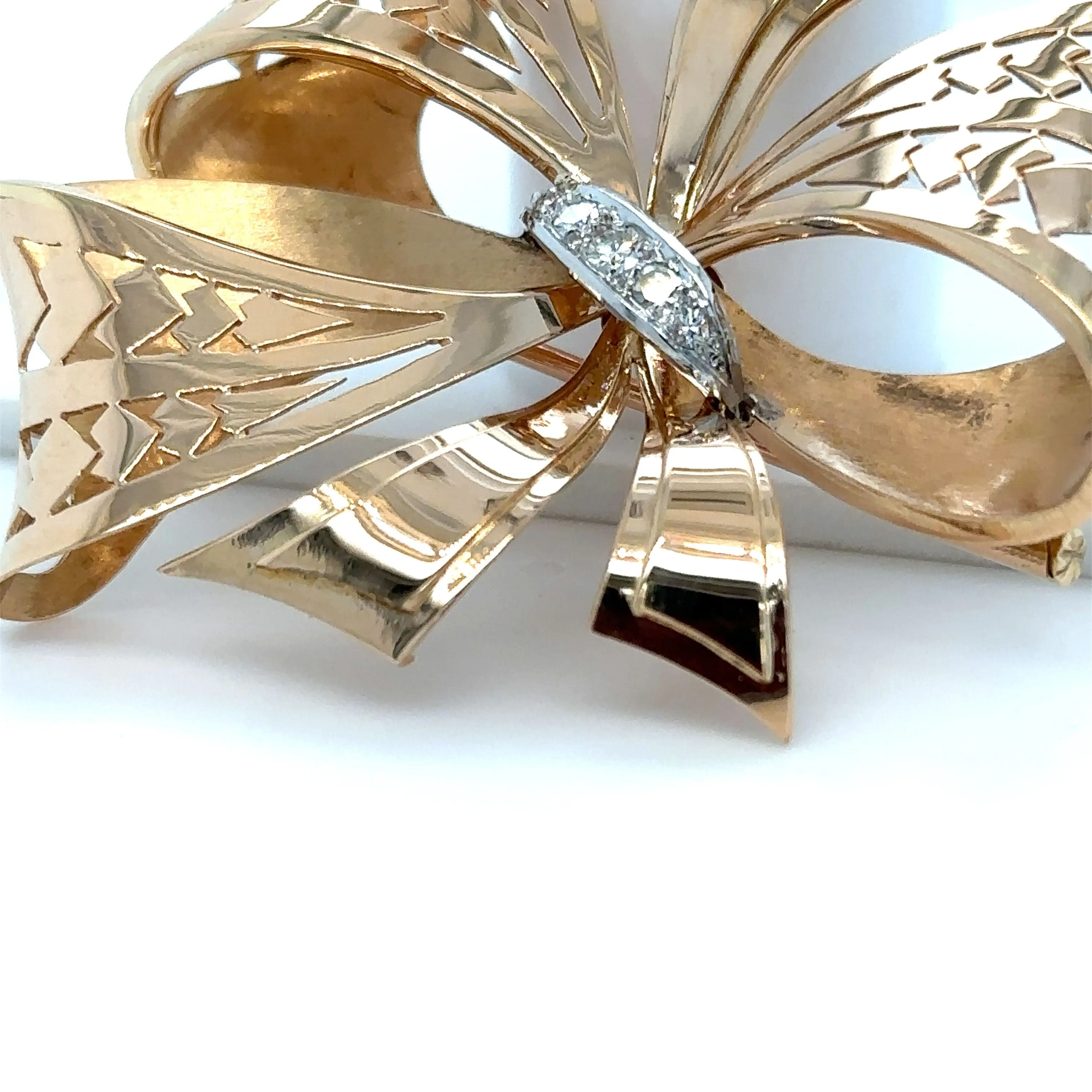 Broche « Noeud » Or Rose - Diamants sold by 58 Facettes product image thumbnail 3